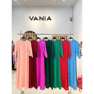 VANIA - Áo dài suông vải lụa gấm mềm (ko kèm quần)