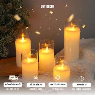 Cốc đèn led nến, đèn nến điện tử trang trí nhà hàng, cafe, resort, Party decor sang trọng