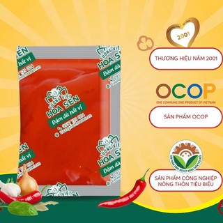 100 gói Tương ớt gói trong 15g - Tương Việt Hoa Sen - tương ớt take away, pizza, gà rán - vỏ trong