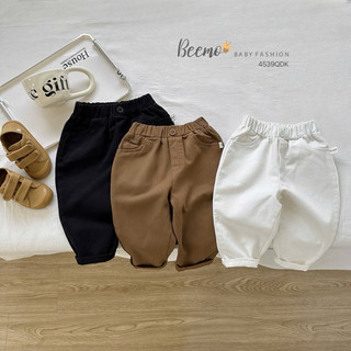 Quần dài kaki đính cúc form baggy Beemo dành cho bé trai 9-25kg [Rosie Dosie]