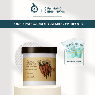 Toner Pad Skinfood Carrot Carotene Calming Water Pad - Dưỡng ẩm & làm dịu da từ Cà rốt