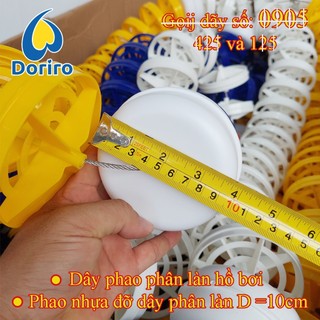 Dây phao phân làn hồ bơi, dài 25 mét HOẶC CHIỀU DÀI THEO YÊU CẪU CỦA KHÁCH, dây xuyên tâm bằng ny-long hoặc bằng thép