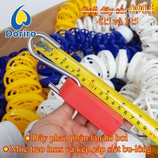 Dây phao phân làn hồ bơi, dài 25 mét HOẶC CHIỀU DÀI THEO YÊU CẪU CỦA KHÁCH, dây xuyên tâm bằng ny-long hoặc bằng thép