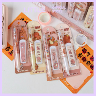    GIÁ TỐT NHẤT  Set bút chì kim kèm ngòi hình thú capybara dễ thương 