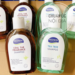   Mẫu Mới  Dầu gội giảm gàu nấm giảm nhờn Redwin Shampoo Coal Tar   Tea tree Úc 