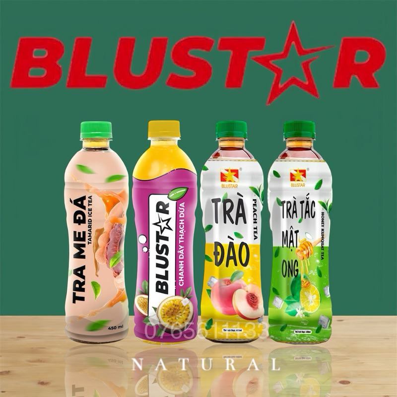 Lốc 6 chai NGK Trà Blustar chai 450ml