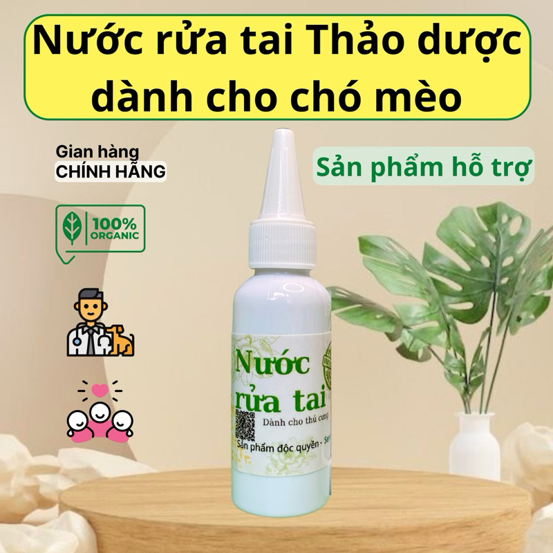 Dung dịch vệ sinh tai chó mèo - Dành cho chó mèo