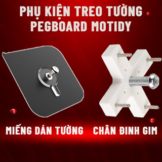 Miếng dán chân đinh gắn tường tường ốc vít treo giá kệ, tranh ảnh, bảng pegboard-không cần khoan đục, bám dính mạnh mẽ