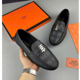 Giày lười da nam, giày BBR Da bò đế âm hàng cáo cấp (KÈM HỘP)