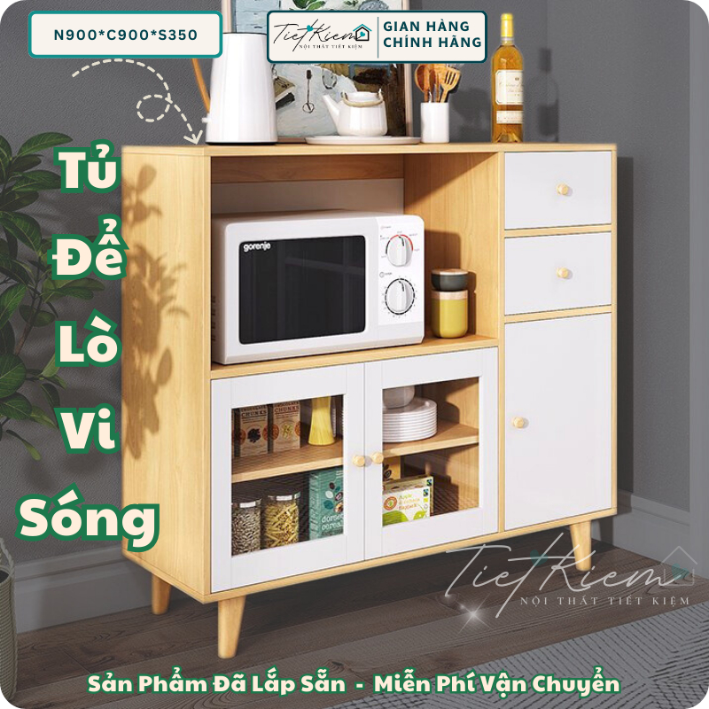 Tủ bếp để lò vi sóng Nội Thất Tiết Kiệm B146
