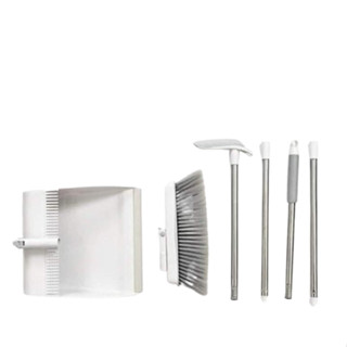 Bộ Chổi Nhựa Quét Nhà Ecoco Cán Dài Thông Minh Kèm Hót Rác Và Gạt Nước Gấp Gọn Tiện Dụng