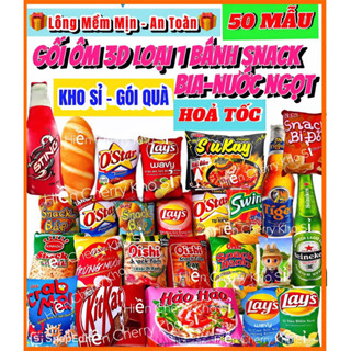 ⭕️[KHO SỈ]⭕️GỐI ÔM GẤU BÔNG HÌNH BÁNH SNACK-BÁNH MÌ-MÌ GÓI Xinh Xắn CHO BÉ YÊU-Chất Liệu Vải 3D AN TOÀN CHO BÉ