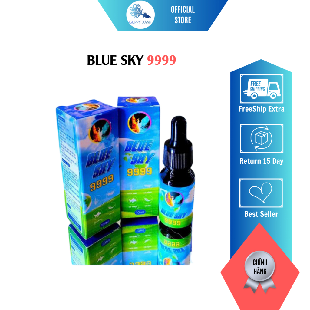 Blue Sky 9999 10ml trị nấm, túm lắc, dưỡng cá