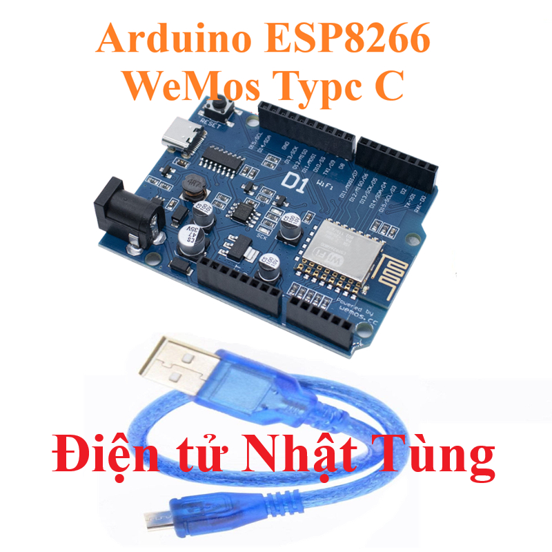 ARDUINO WIFI ESP8266 WEMOS D1 TYPE C, VI ĐIỀU KHIỂN HỌ ESP