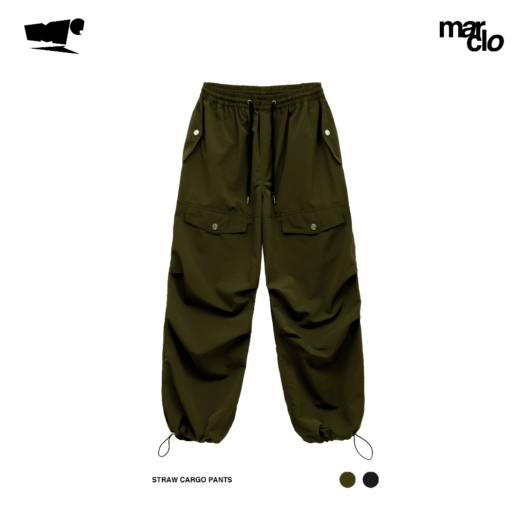 Straw Cargo Pants - Quần Dù Ống Rộng
