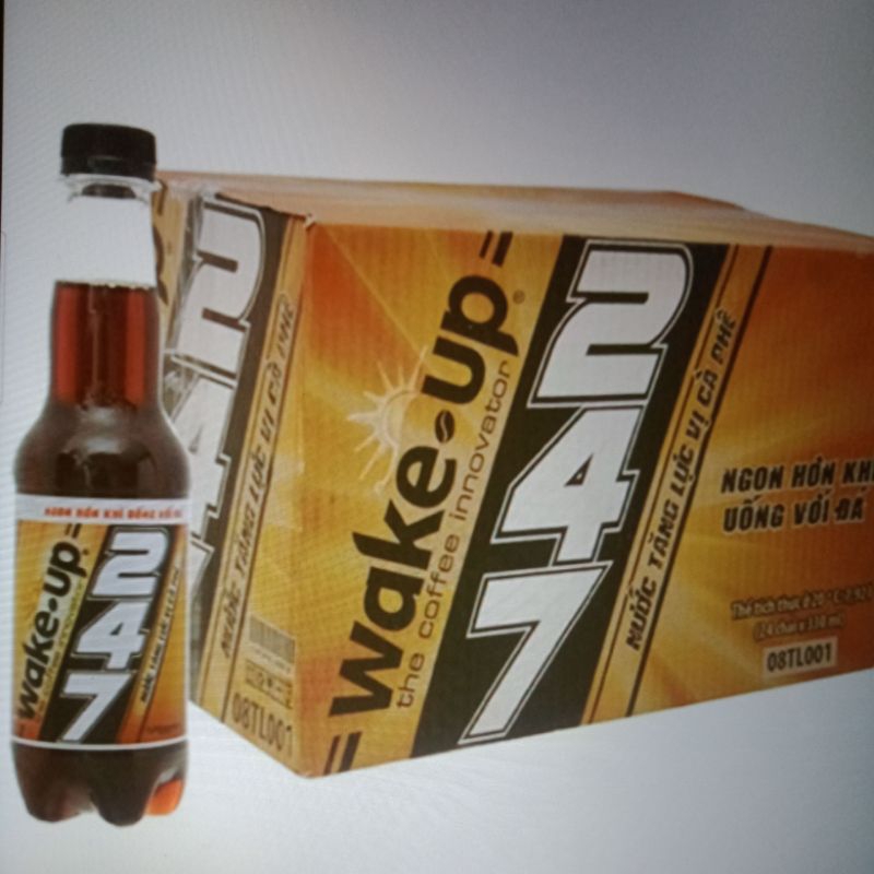 Nước tăng lực Wakeup 247 Cà Phê 330 ml , thùng 24 chai
