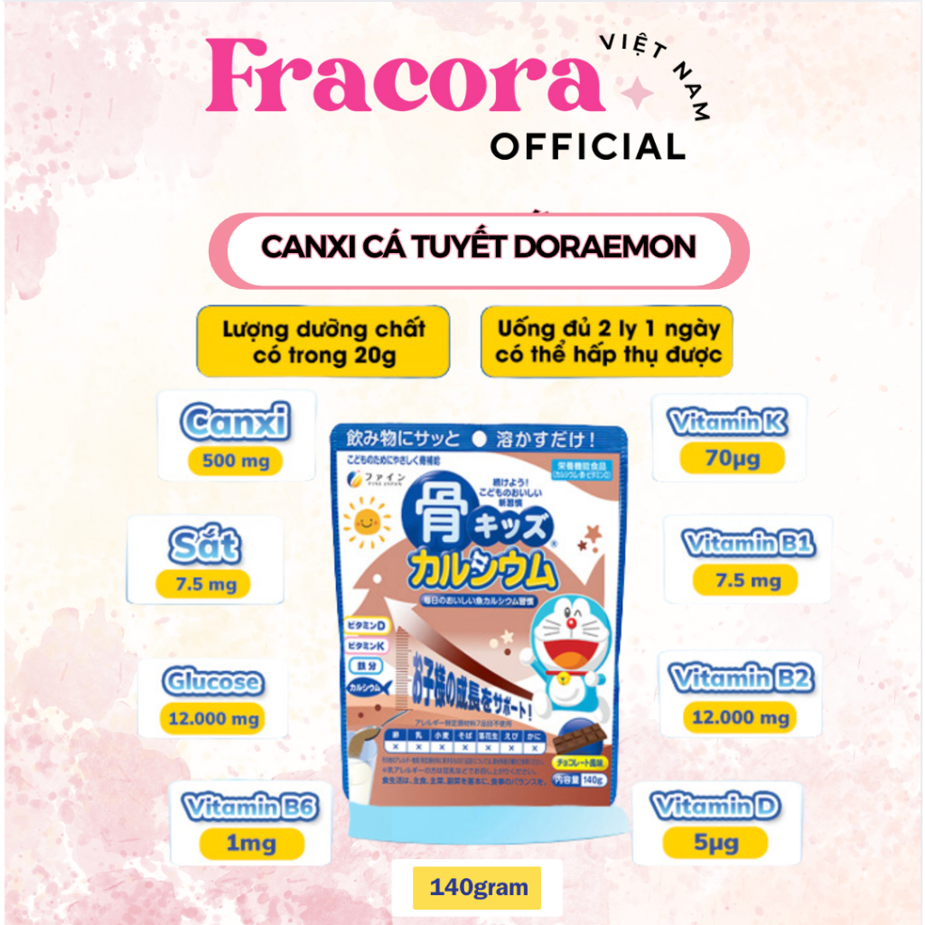 (CANXI CÁ TUYẾT) THỰC PHẨM BẢO VỆ SỨC KHOẺ BONE'S CALCIUM FOR KIDS.