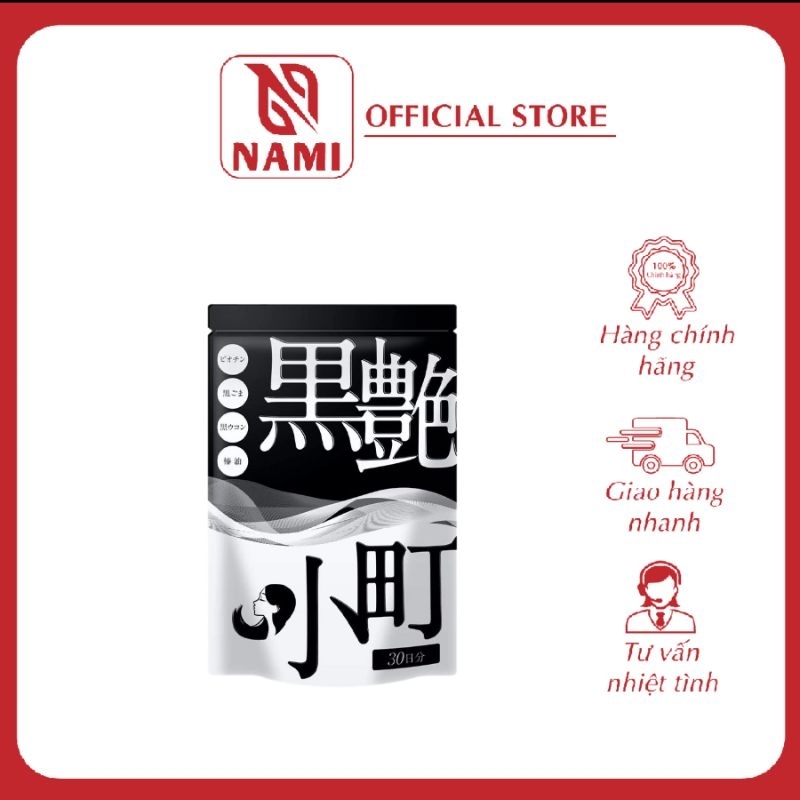 Viên uống đen tóc Kurotsuya Komachi Nhật Bản 60 viên