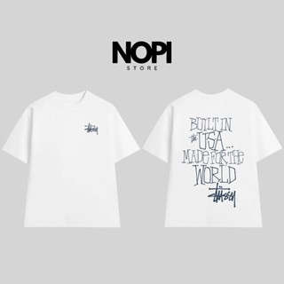  ÁO THUN STUSSY BUILT IN USA FORM RỘNG NAM NỮ UNISEX VẢI COTTON CAO CẤP 280GSM DÀY DẶN - NOPI STORE 