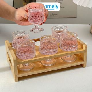 [SET 6] Ly Thủy Tinh Uống Rượu Shot Cách Điệu 97Homely Ly Uống Rượu Mini Sum Họp Ly Rượu Vang Thưởng Thức