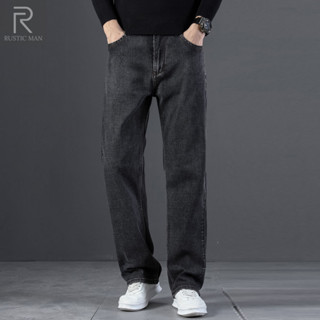 Quần jean nam Rusticman dáng đứng phom suông rộng, quần bò nam ống đứng hottrend hàn quốc Q004