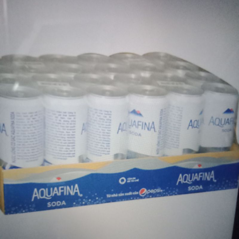 Nước giải khát có gas Aquafina Soda 320 ml, thùng 24 lon