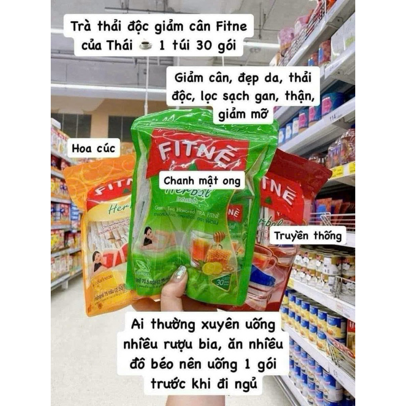 Trà Fitne Thái Lan - Trà thải độc, giảm mỡ