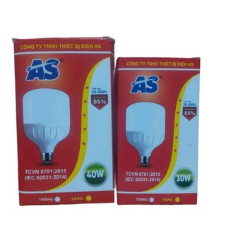 Bóng LED Trụ  Bóng Đèn Led ASE Từ 10W Đến 60W - Hộp Đỏ - Tiết Kiệm Điện, Độ Bền Cao Không Hại Mắt