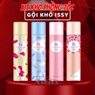 Dầu Gội Khô ISSY 150ml Xịt Khô Phồng Tóc Nội Địa Trung, Gội Đầu Khô Không Cần Nước Cho Nam Nữ Giảm Bết Tóc