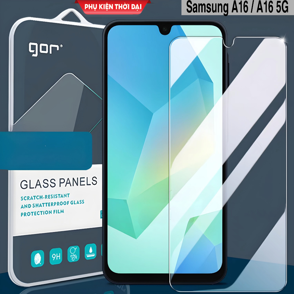 Cường lực Gor Samsung A16 / A16 5G / A17 trong suốt trơn mượt hạn chế vân tay