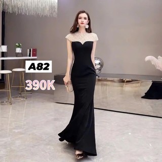A82 Váy Đầm Trung Niên Chất Umi Phối Kim Sa 2 Lớp Thanh Lịch | NA NA SHOP