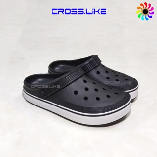 Sục nhựa CROSS Band Clean, dép nam nữ,nhựa nguyên khối siêu bền, đi mưa thoải mái.