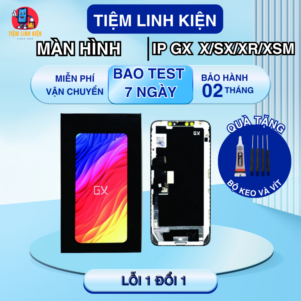 MÀN HÌNH OLED GX/DD CHO IP DÒNG X/XS/XR HÀNG CHUẨN BH 6 THÁNG ( tặng keo vít )