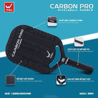 Vợt Pickleball Wika Carbon Pro T1000 có khe hở cao cấp chính hãng giá rẻ nguyên hộp thi đấu giải chuyên nghiệp