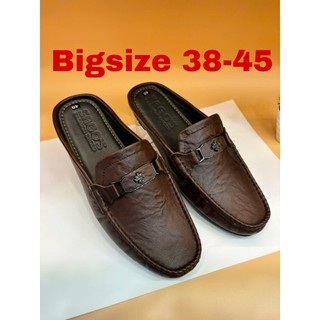 Giày Sục Nam S01Da Bò 100% Sục nam trẻ trung năng động Màu Nâu Giày hở gót da mềm mại Bảo Hành 12 Tháng