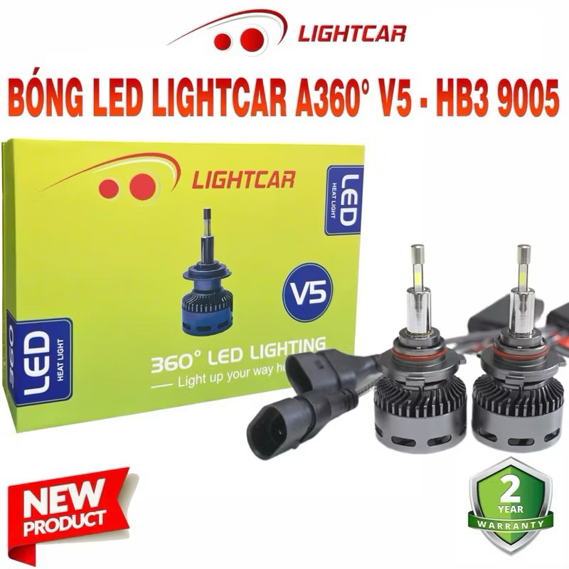 BÓNG LED Ô TÔ LIGHTCAR A360-V5-60W Chân H7,H11,9012,9005.