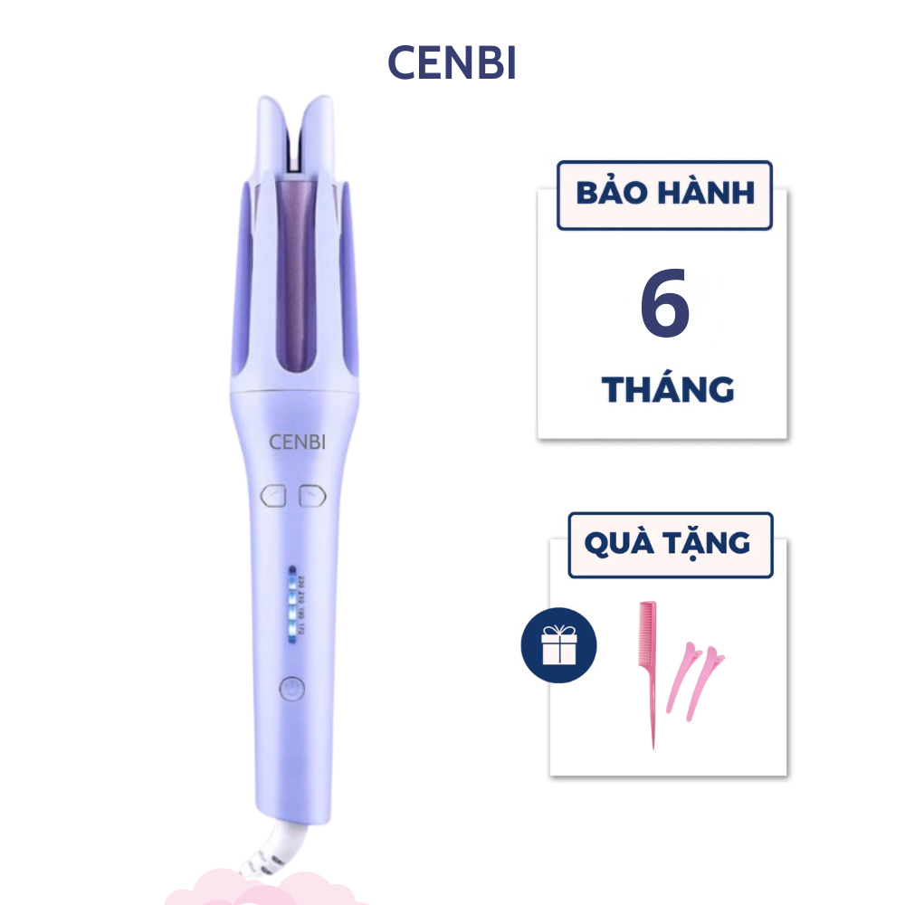 Máy uốn tóc tự động ion âm CENBI chất liệu gốm sứ không làm tổn thương tóc trục uốn 32mm