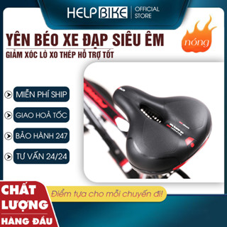 Yên xe đạp LÒ XO THÉP, Yên xe đạp thể thao êm ái chống nước phù hợp với mọi dòng xe - YB01