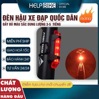 Đèn xe đạp hậu LED thể thao, đèn hậu xe đạp siêu sáng, 3-5h liên tục, chống nước, sạc USB - DH01