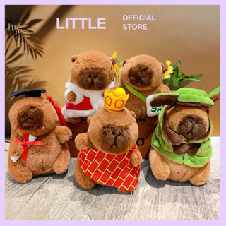 [ TỔNG HỢP] Móc khoá gấu bông Capybara tốt nghiệp Capybara kéo nước mũi Capybara đeo balo... màu hồng/ nâu size 14cm