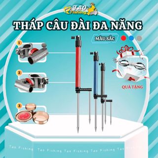 Tháp câu đài đa năng Chuxian chống cần câu, cố định rọng cá và khay mồi 61cm