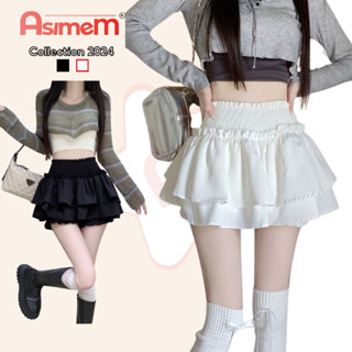  Chân Váy Nữ Cạp Cao  có Quần Bí Bo Đùi  AsimeM Chân Váy Nữ 2 Tầng Lưng Chun Dáng Xoè Ôm Body Siêu Dễ Thương - V29 