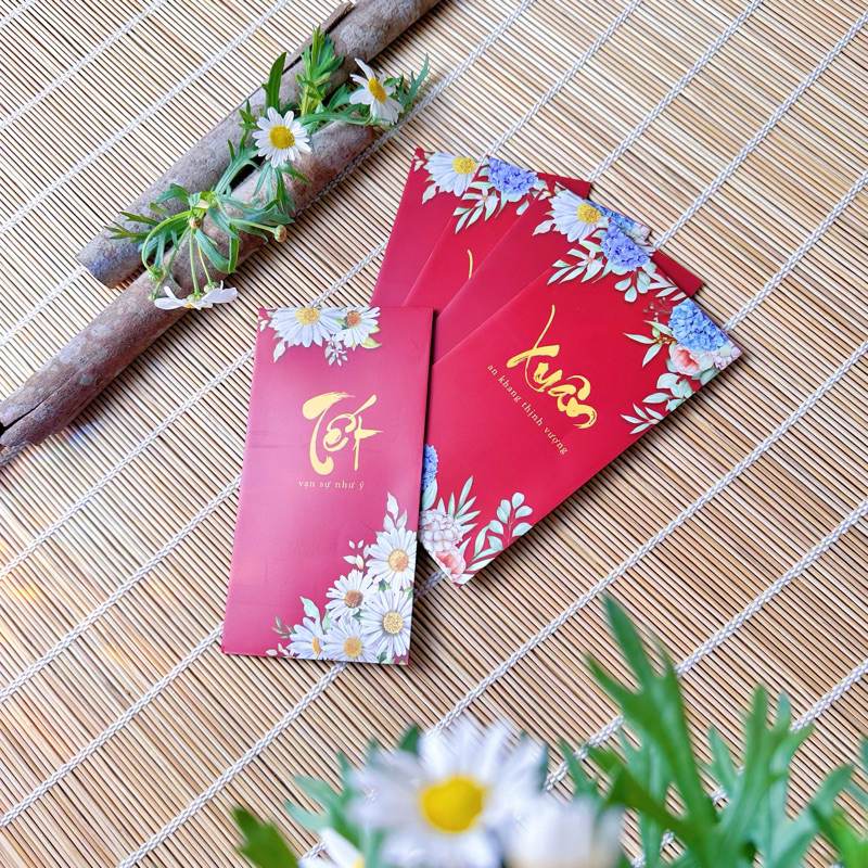 𝟓𝟎 𝐁𝐀𝐎 𝐋𝐈̀ 𝐗𝐈̀ 𝐓𝐄̂́𝐓 𝐜𝐚𝐨 𝐜𝐚̂́𝐩 9x17cm cán màng mờ