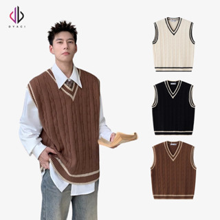 Áo Len Gile Nam Quảng Châu 400gsm Sweater Unisex Cổ Tim Chữ V Chất Len Đẹp Kiểu Dáng Hàn Quốc DYACI AL97