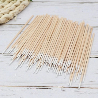 Tăm bông gỗ đầu nhọn (gói 100c)