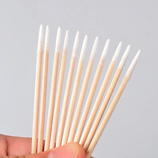 Tăm bông gỗ đầu nhọn (gói 100c)