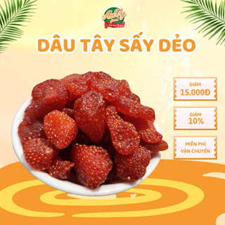 Dâu Tây Sấy Dẻo AnVy Foods hũ 500gr Vị chua ngọt tự nhiên, dễ ăn
