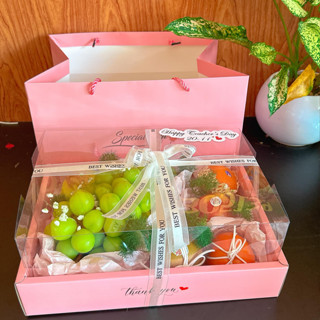 HỘP TRÁI CÂY K5 HCN CÓ 3 MÀU CỰC ĐẸP ( COMBO 5 SET)