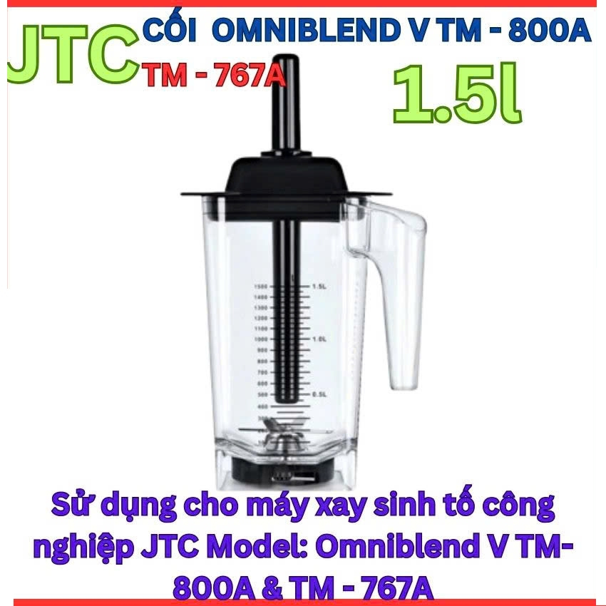 Cối xay rời cho máy Omniblend V JTC TM 800A, bộ cối máy xay sinh tố JTC 1,5 lít