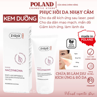 Kem dưỡng Ziaja Med Naczynkowa 50ML Dưỡng Ẩm, Phục Hồi, Giúp Làm Dịu Da, Giảm Kích Ứng
